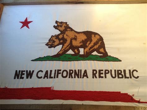 New California Republic Flag Handstitched | Etsy