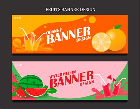 Juice Banner Vector Art, Icons, and Graphics for Free Download