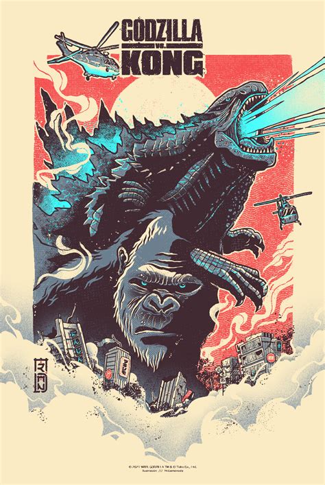 Godzilla vs Kong // Poster Design on Behance