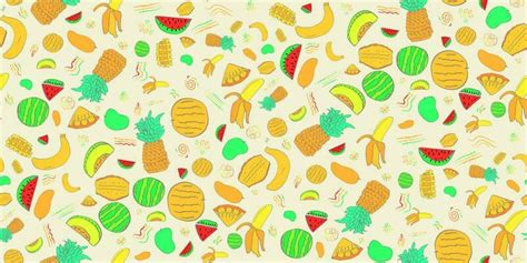 Tropical Fruit Background Vector Art, Icons, and Graphics for Free Download