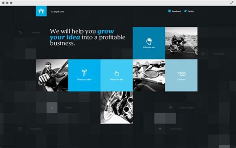 6 Examples of Grid-Based Websites - Powderkeg Web Design