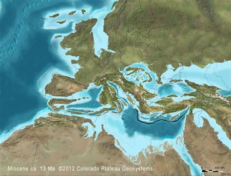 Miocene Epoch Map