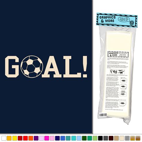 Goal! Sports Soccer Ball - Vinyl Sticker Decal Wall Art Decor | eBay