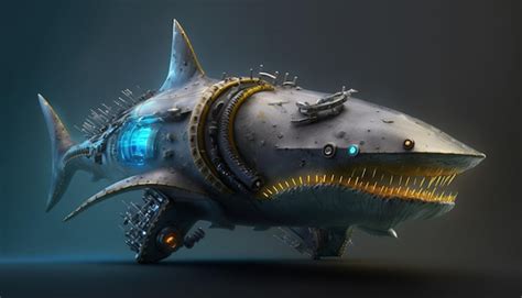 Premium Photo | Robotic shark