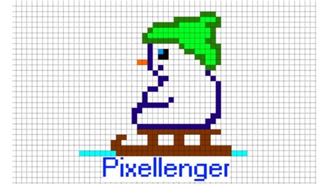 Snowman Pixel Art | Pixel art, Art pictures, Pixel