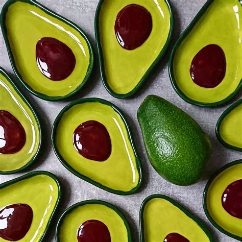 avocado in 2021 | Handmade ceramics plates, Handmade pottery plates, Colorful ceramics