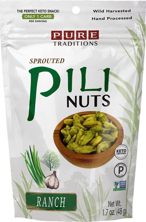 Sprouted Pili Nuts, Ranch – PureTraditions