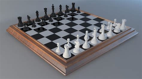 Chess Board Set CG by DkCHoPSUEY on DeviantArt