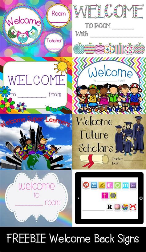 Editable Welcome Back Posters FREEBIE! | Teacher freebies, First grade ...