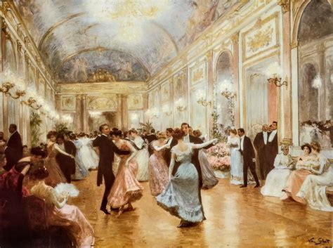 Vintage UNFRAMED An Elegant Soiree by Victor Gabriel Gilbert (French 1947-1933), Fine Art Print ...