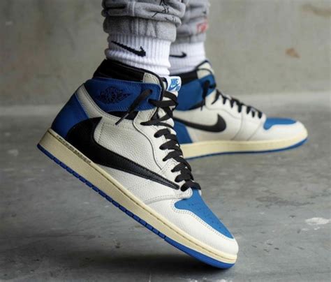 Travis Scott Fragment Air Jordan 1 Military Blue DH3227-105 Release ...