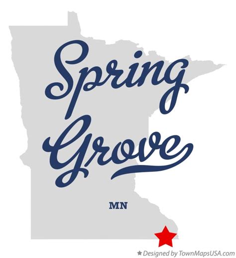 Map of Spring Grove, MN, Minnesota