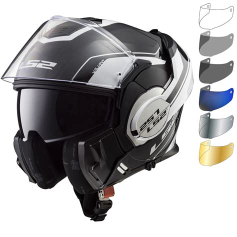 LS2 FF399 Valiant Lumen Motorcycle Helmet & Visor - Flip Front Helmets - Ghostbikes.com