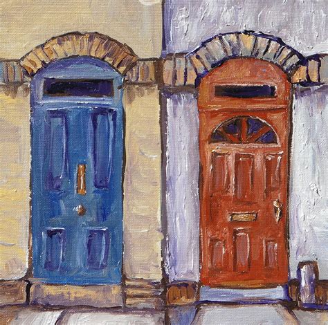 Two Doors Painting by Sandy Tracey