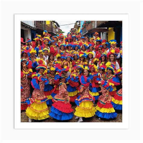 Venezuelan Dancers 1 Art Print by Pat4U - Fy