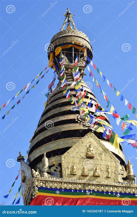 Stupa At Swayambhunath Temple, Kathmandu, Nepal Stock Image | CartoonDealer.com #97252279