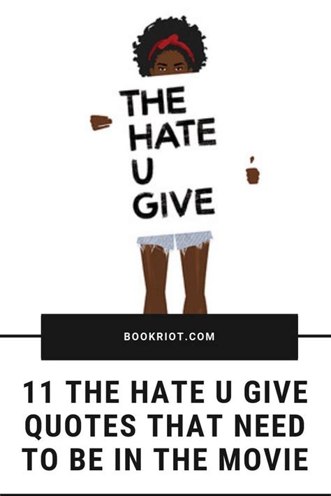 11 THE HATE U GIVE Quotes that Need to Be in the Movie | Book Riot