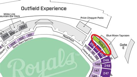 Royals Stadium Seating Map | Elcho Table