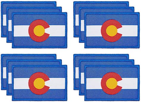 Amazon.com: Iron On Patches, Colorado Flag Patch for Clothing (3 x 2 in ...