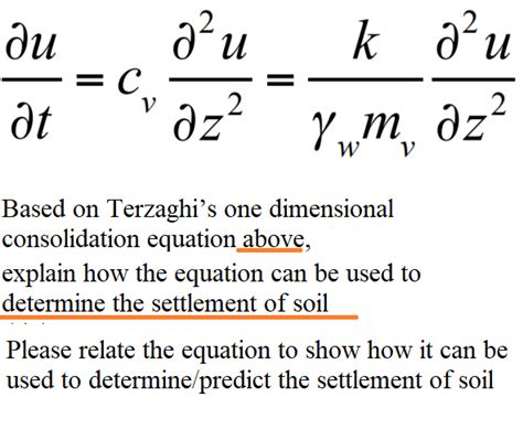 Solved - du k au ət əzym dz? Based on Terzaghi’s one | Chegg.com