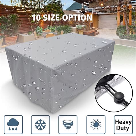 Rectangular Patio Table Cover Heavy Duty Waterproof Outdoor Furniture Set Cover - Walmart.com