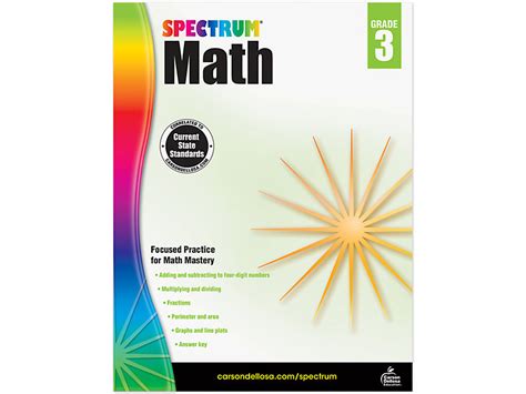 Spectrum® Math Workbook - Gr. 3 at Lakeshore Learning