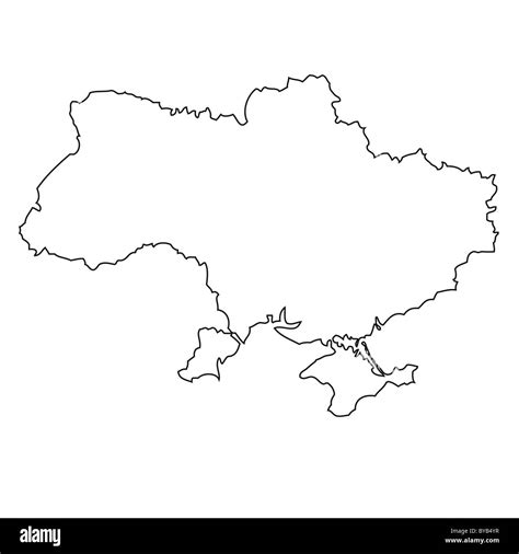 Outline map ukraine hi-res stock photography and images - Alamy