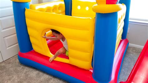 Inflatable Indoor Outdoor Bounce House For Kids | Intex Jump O Leen ...