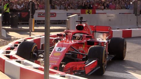 Sebastian Vettel crashes Ferrari F1 car during Milan demo - RaceFans