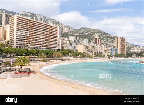 Monte Carlo beach Stock Photo - Alamy