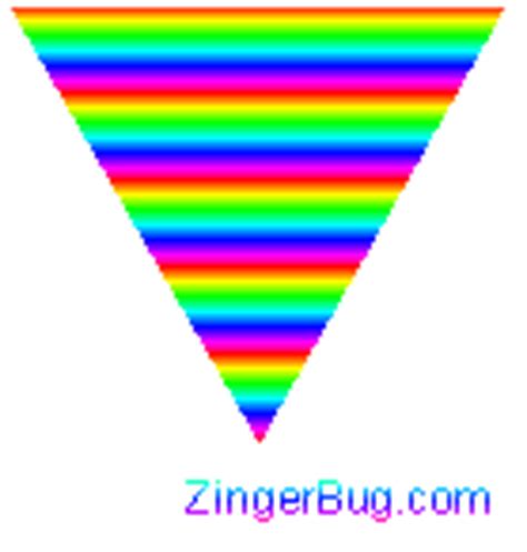 Animated Rainbow Triangle Graphic MySpace Glitter Graphic Comment