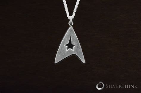 Star Trek Enterprise Emblem Solid Sterling by SilverthinkJewelry