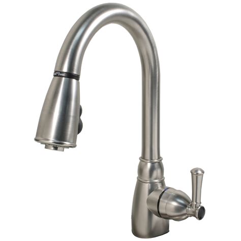 “Single-Handle Non-Metallic” Kitchen Faucet with Pull-Down Spray – Ultra Faucets
