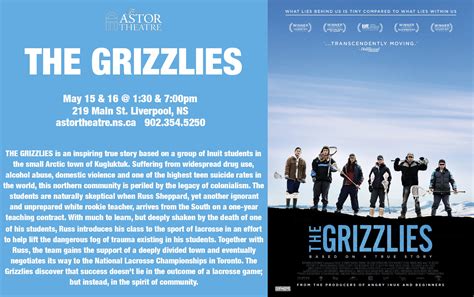 Astor Theatre | The Grizzlies – May 15 & 16 @ 1:30 & 7pm