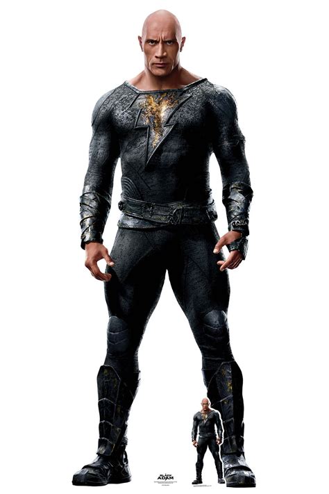 Black Adam Lifesize Cardboard Cutout Dwayne Johnson Official Standee / Standup