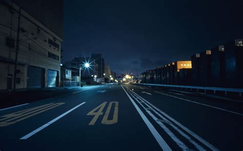 Masaüstü : Japonya, sokak lambası, Şehir manzarası, gece, yol, akşam ...