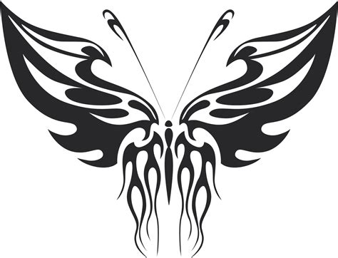 Tribal Butterfly Vector Art 32 DXF File Free Download - 3axis.co