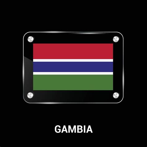 Gambia flag design vector 13336895 Vector Art at Vecteezy