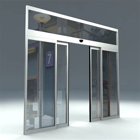 free door sliding automatic 3d model