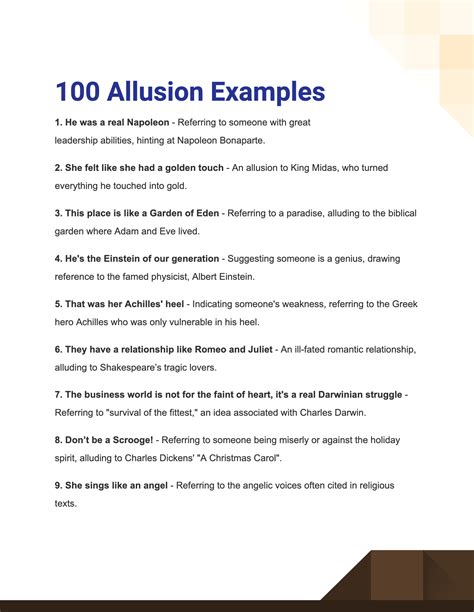 Allusion - 100+ Examples, Meaning, Types, How to Write, Tips