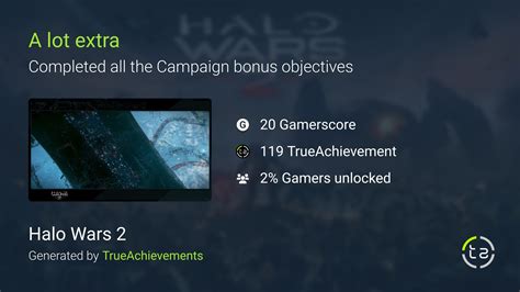 A lot extra achievement in Halo Wars 2