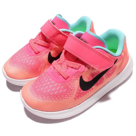 Nike Free RN 2017 TDV Run Racer Pink Toddler Baby Running Shoes 904261-600 | eBay