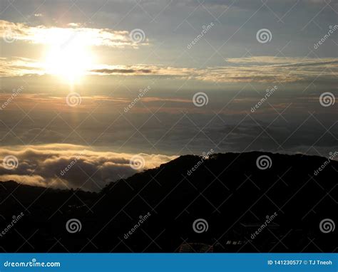 Sunrise at Genting Highland Stock Image - Image of highland, clouds: 141230577