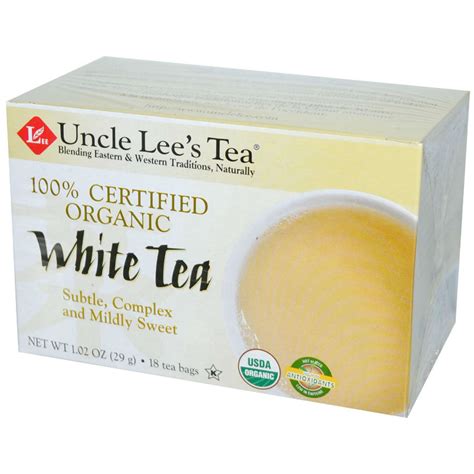 UNCLE LEE'S TEA Organic White Tea 18 bag, Save Big at VitaNet®, LLC