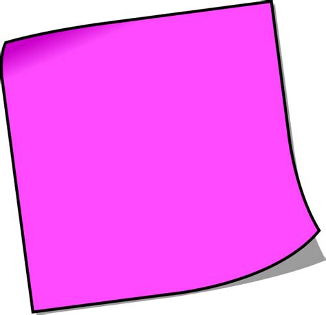 Pix For > Pink Post It Notes Png - Cliparts.co