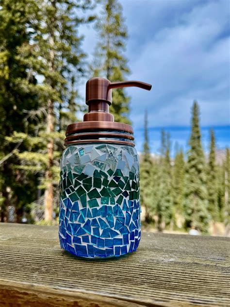 Sea Glass Soap Dispenser - Etsy