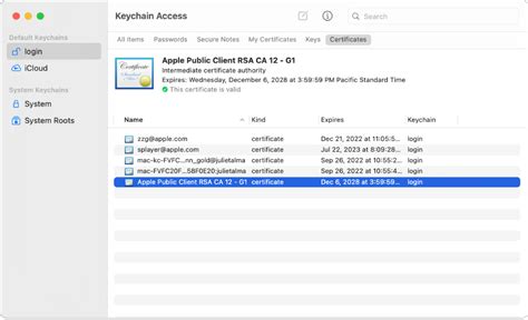 Keychain Access User Guide for Mac - Apple Support