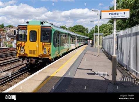 Southern train at Forest Hill station, London England United Kingdom UK ...