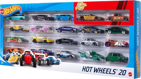 Hot Wheels 20-Car Gift Pack Assorted 1:16 scale Toy Vehicles Great Gift ...