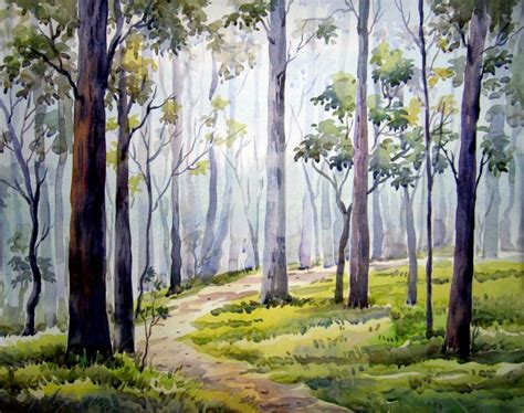 Forest-watercolor painting (Samiran Sarkar)